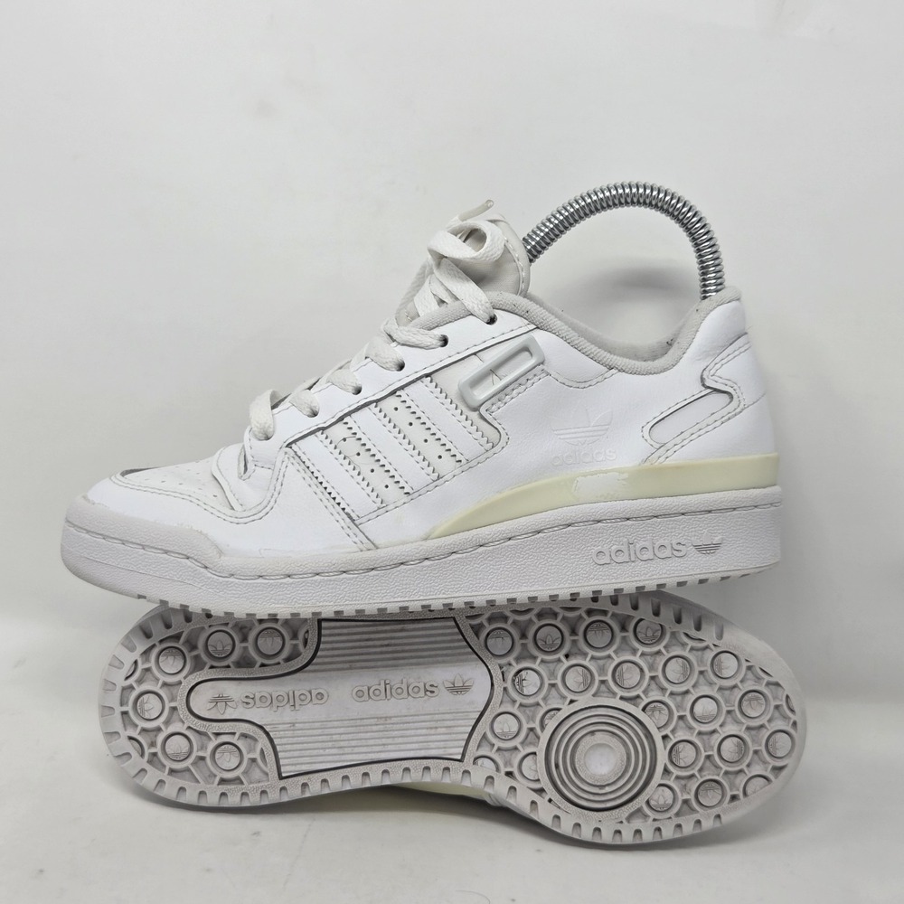 Forum Adidas Originals Low 'Triple White' Mens Size 4.5 [FY7755]